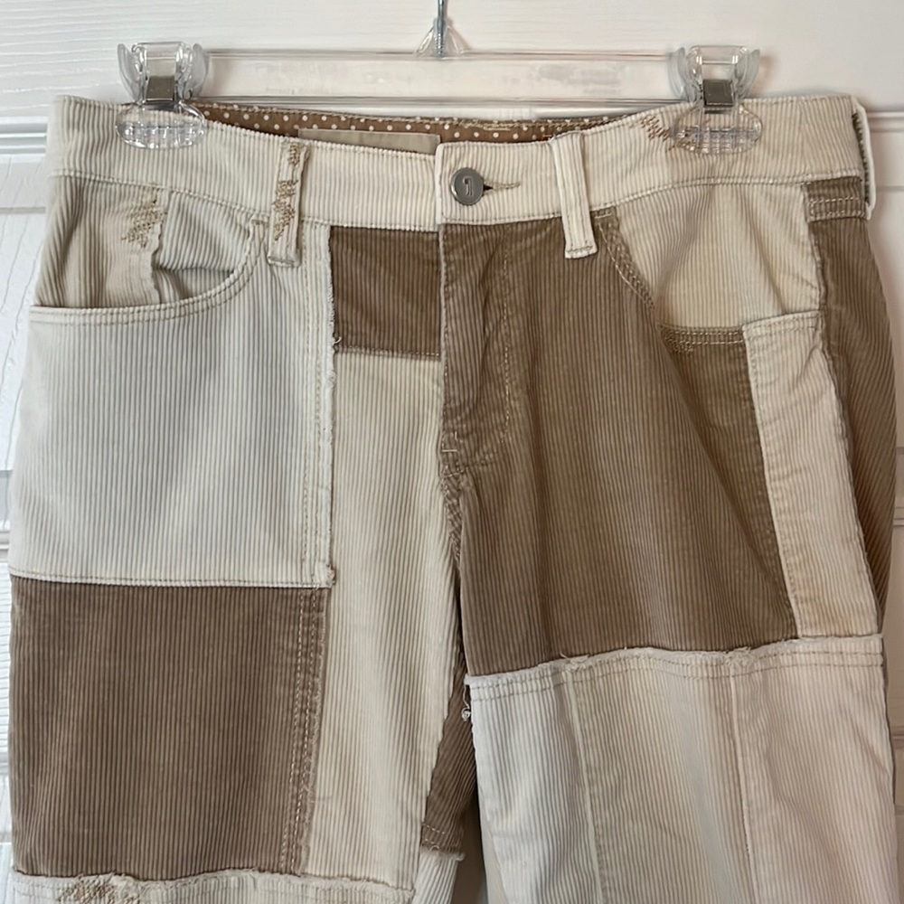 Anthropologie Pilcro Color Block Corduroy Pants